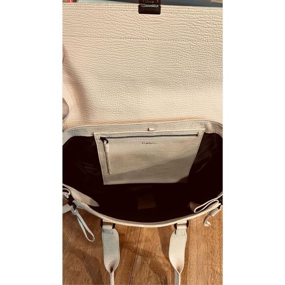 3.1 Phillip Lim Pashli Blush Zipper Leather Tote Satchel Crossbody Beautiful - Picture 11 of 14